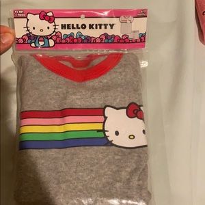 NWT Hello Kitty Rainbow Pajama Set